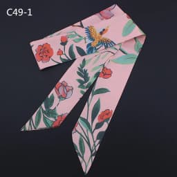 Spring Design Leopard Skinny Scarf Women Luxury Brand Horse Bag Scarves Hair Neck Silk Scarf For Ladies Foulard Headband