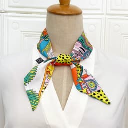 Spring Design Leopard Skinny Scarf Women Luxury Brand Horse Bag Scarves Hair Neck Silk Scarf For Ladies Foulard Headband