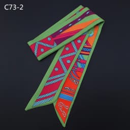 Spring Design Leopard Skinny Scarf Women Luxury Brand Horse Bag Scarves Hair Neck Silk Scarf For Ladies Foulard Headband