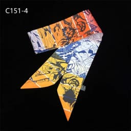 Spring Design Leopard Skinny Scarf Women Luxury Brand Horse Bag Scarves Hair Neck Silk Scarf For Ladies Foulard Headband