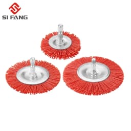 Nylon Cup Brush Abrasive Wire Wheel Brush for Drill Rotary Tool Wood Polishing Deburring Cleaning Cleaning Furniture 1/4" Shank