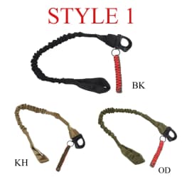 SINAIRSOFT Outdoor Tactical 55cm Adjustable Safety Rope Sling Multifunction Strap Nylon Belt Hunting Survival Kit Rescue Sling