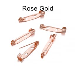 50pcs 15/20/25/30/35/40mm Brooch Clip Base Pins Brooch Pin Base Brooch Settings Blank Base For DIY Jewelry Making Supplies