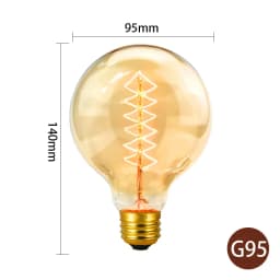 Retro Edison Light Bulb E27 220V 40W A19 A60 T10 T45 T185 ST64 G80 G95 Filament Vintage Ampoule Incandescent Bulb Edison Lamp