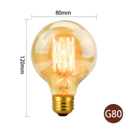 Retro Edison Light Bulb E27 220V 40W A19 A60 T10 T45 T185 ST64 G80 G95 Filament Vintage Ampoule Incandescent Bulb Edison Lamp