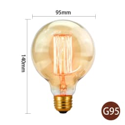 Retro Edison Light Bulb E27 220V 40W A19 A60 T10 T45 T185 ST64 G80 G95 Filament Vintage Ampoule Incandescent Bulb Edison Lamp