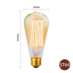 Retro Edison Light Bulb E27 220V 40W A19 A60 T10 T45 T185 ST64 G80 G95 Filament Vintage Ampoule Incandescent Bulb Edison Lamp
