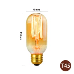 Retro Edison Light Bulb E27 220V 40W A19 A60 T10 T45 T185 ST64 G80 G95 Filament Vintage Ampoule Incandescent Bulb Edison Lamp