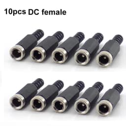 5pcs 10pcs DC female male Power Plug 5.5mm x 2.1mm Male Female Jack Socket Adapter Connectors Set For DIY Projects Connector