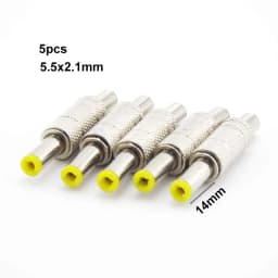 5pcs 10pcs DC female male Power Plug 5.5mm x 2.1mm Male Female Jack Socket Adapter Connectors Set For DIY Projects Connector