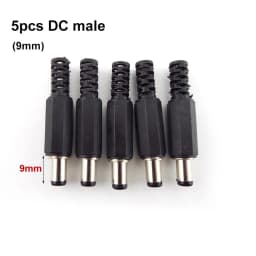 5pcs 10pcs DC female male Power Plug 5.5mm x 2.1mm Male Female Jack Socket Adapter Connectors Set For DIY Projects Connector
