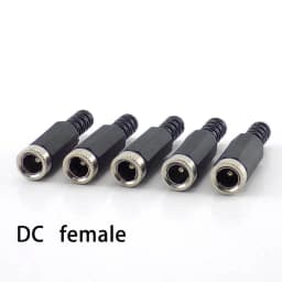 5pcs 10pcs DC female male Power Plug 5.5mm x 2.1mm Male Female Jack Socket Adapter Connectors Set For DIY Projects Connector
