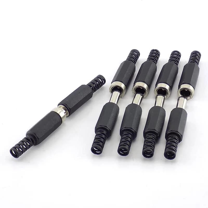 5pcs 10pcs DC female male Power Plug 5.5mm x 2.1mm Male Female Jack Socket Adapter Connectors Set For DIY Projects Connector