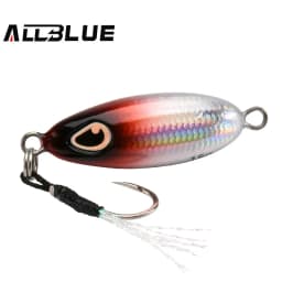 ALLBLUE Slow Drop 7G 10G 15G Micro Cast Metal Jig Shore Casting Jigging Spoon Saltwater Fishing Lure Artificial Bait Tackle