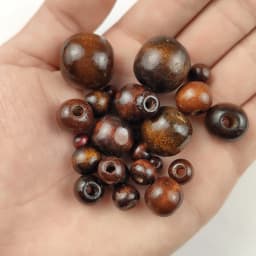 WLYeeS 5 to 20mm Brown Wooden Spacer Beads Natural Wood Loose Bead For Jewelry Bracelet Necklace Handmade DIY Ball accessories