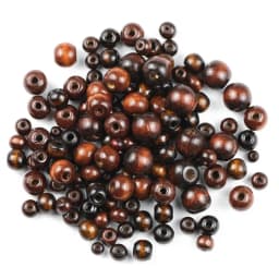 WLYeeS 5 to 20mm Brown Wooden Spacer Beads Natural Wood Loose Bead For Jewelry Bracelet Necklace Handmade DIY Ball accessories