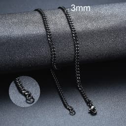 Vnox Cuban Chain Necklace for Men Women,Basic Punk Stainless Steel Curb Link Chain Chokers,Vintage Gold Color Solid Metal Collar