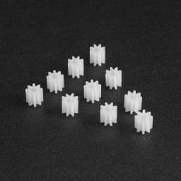 Uxcell 10Pcs 8/10/12/16 Teeth 082/102/122/162A 2mm Hole Diameter Plastic Shaft Gear Toy Accessories for DIY Car Robot Motor