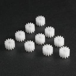Uxcell 10Pcs 8/10/12/16 Teeth 082/102/122/162A 2mm Hole Diameter Plastic Shaft Gear Toy Accessories for DIY Car Robot Motor