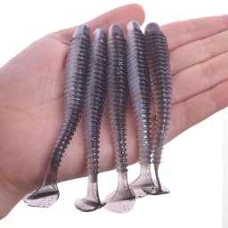 WDAIREN Pesca Jig Wobblers Worm Soft Lures 5cm 7cm 9cm Double Color Artificial Silicone Bait Bass Isca Swimbaits Fishing Tackle