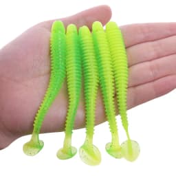 WDAIREN Pesca Jig Wobblers Worm Soft Lures 5cm 7cm 9cm Double Color Artificial Silicone Bait Bass Isca Swimbaits Fishing Tackle