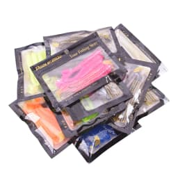 WDAIREN Pesca Jig Wobblers Worm Soft Lures 5cm 7cm 9cm Double Color Artificial Silicone Bait Bass Isca Swimbaits Fishing Tackle