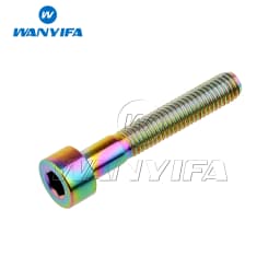 Wanyifa Titanium Bolt M5 X 10 12 16 18 20 23 25 30 35 40 45 50 55 60mm Screw for Bike MTB / Road Bicycle Seatpost Headset Brake