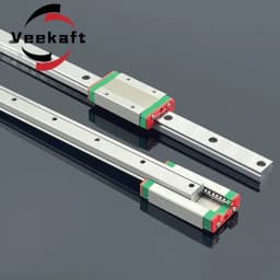 MGN7 MGN9 MGN12 MGN15 200 400 500 800mm miniature linear rail slide 1pc MGN linear guide 1PC MGN Block for CNC FA 3d printer.