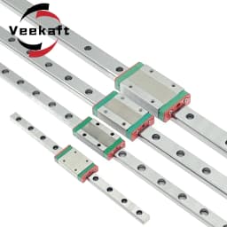 MGN7 MGN9 MGN12 MGN15 200 400 500 800mm miniature linear rail slide 1pc MGN linear guide 1PC MGN Block for CNC FA 3d printer.
