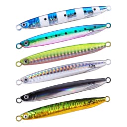 6pcs/lot Super Slim Long Metal Casting Jig Fishing Lures 7G 10G 14G 17G 21G 30G 40G Shore Cast Jigging Spoon Fishing Lure Tackle