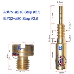 10pcs A Set Motorcycle Carburetor Main Slow Pilot Jets for Mikuni NSR KSR Carb Set Injector Nozzle