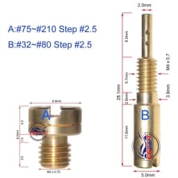 10pcs A Set Motorcycle Carburetor Main Slow Pilot Jets for Mikuni NSR KSR Carb Set Injector Nozzle