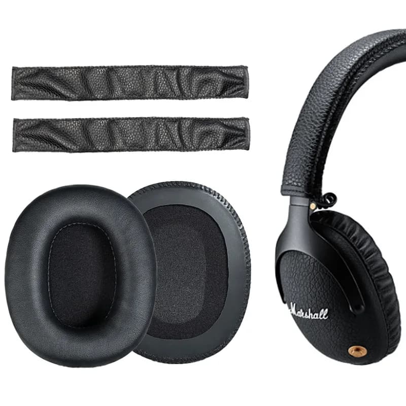 High Quality Ear Pads Cushion For Marshall Monitor Headphones Replacement Earpads Soft Leather Cover Earmuffs Accessories