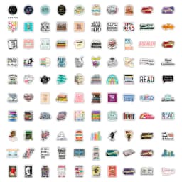 10/30/50/100pcs Reading Book English Stickers Laptop Bicycle Guitar Skateboard Sticker DIY Graffiti Waterproof stickers