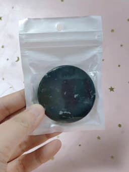 Black Eyelash Grafting Gasket Round Pallet Jade Stone Eyelash Extension Glue Pallet Holder Pad For Eyelash Extensions Tools