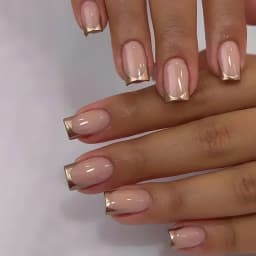 24Pcs Ballerina False Nails with Jelly Glue Short Nail Beauty Tool Press on Fake Nails Full Cover Artificial Nails Tips Manicure