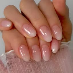 24Pcs Ballerina False Nails with Jelly Glue Short Nail Beauty Tool Press on Fake Nails Full Cover Artificial Nails Tips Manicure