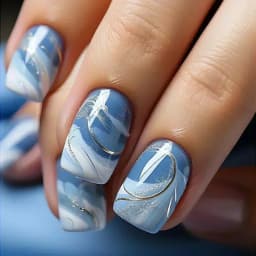 24Pcs Ballerina False Nails with Jelly Glue Short Nail Beauty Tool Press on Fake Nails Full Cover Artificial Nails Tips Manicure