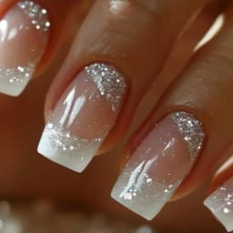 24Pcs Ballerina False Nails with Jelly Glue Short Nail Beauty Tool Press on Fake Nails Full Cover Artificial Nails Tips Manicure