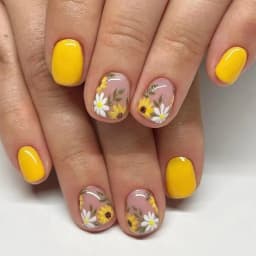 24Pcs Ballerina False Nails with Jelly Glue Short Nail Beauty Tool Press on Fake Nails Full Cover Artificial Nails Tips Manicure