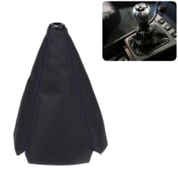 New 16mm Universal Car Gear Shift Collars PU Leather Carbon Fiber Auto Car Manual Stick Shifter Knob Gear Shift Boot Cover