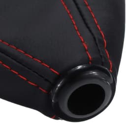 New 16mm Universal Car Gear Shift Collars PU Leather Carbon Fiber Auto Car Manual Stick Shifter Knob Gear Shift Boot Cover