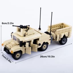 MOC Military Vehicles Building Bricks Hummers US Army Assault Car Blocks SpeciaI Police SWAT Team Soldier Tanks Model Gift Toys