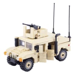 MOC Military Vehicles Building Bricks Hummers US Army Assault Car Blocks SpeciaI Police SWAT Team Soldier Tanks Model Gift Toys