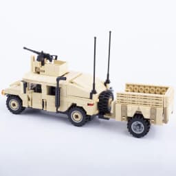 MOC Military Vehicles Building Bricks Hummers US Army Assault Car Blocks SpeciaI Police SWAT Team Soldier Tanks Model Gift Toys