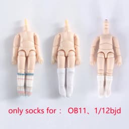 Ob11 Socks Knee Socks Striped Socks for MOLLY,OB22 ,GSC,1/8 1/12bjd Dolldoll Accessories