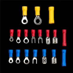102/122/222/280/300pcs Assorted Spade Terminals Insulated Cable Splice Butt Connector Electrical Wire Crimp Ring Fork Lugs Kit