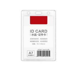 1 Pcs Horizon/vertical Acrylic Transparent Bank Credit Card Holders Badge Holder Bus Card ID Holders High quality Wholesale