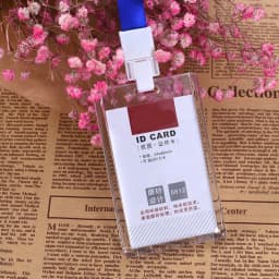 1 Pcs Horizon/vertical Acrylic Transparent Bank Credit Card Holders Badge Holder Bus Card ID Holders High quality Wholesale