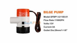 SEAFLO Bilge Pump 12V24V DC Submersible Pump Marine Oil Drum Cruise Ship Water Pump Small Miniature Battery Water Pump